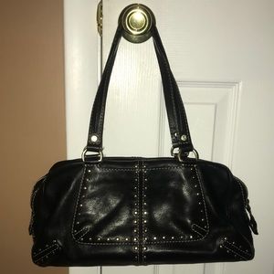Michael Kors Astor studded black leather bag